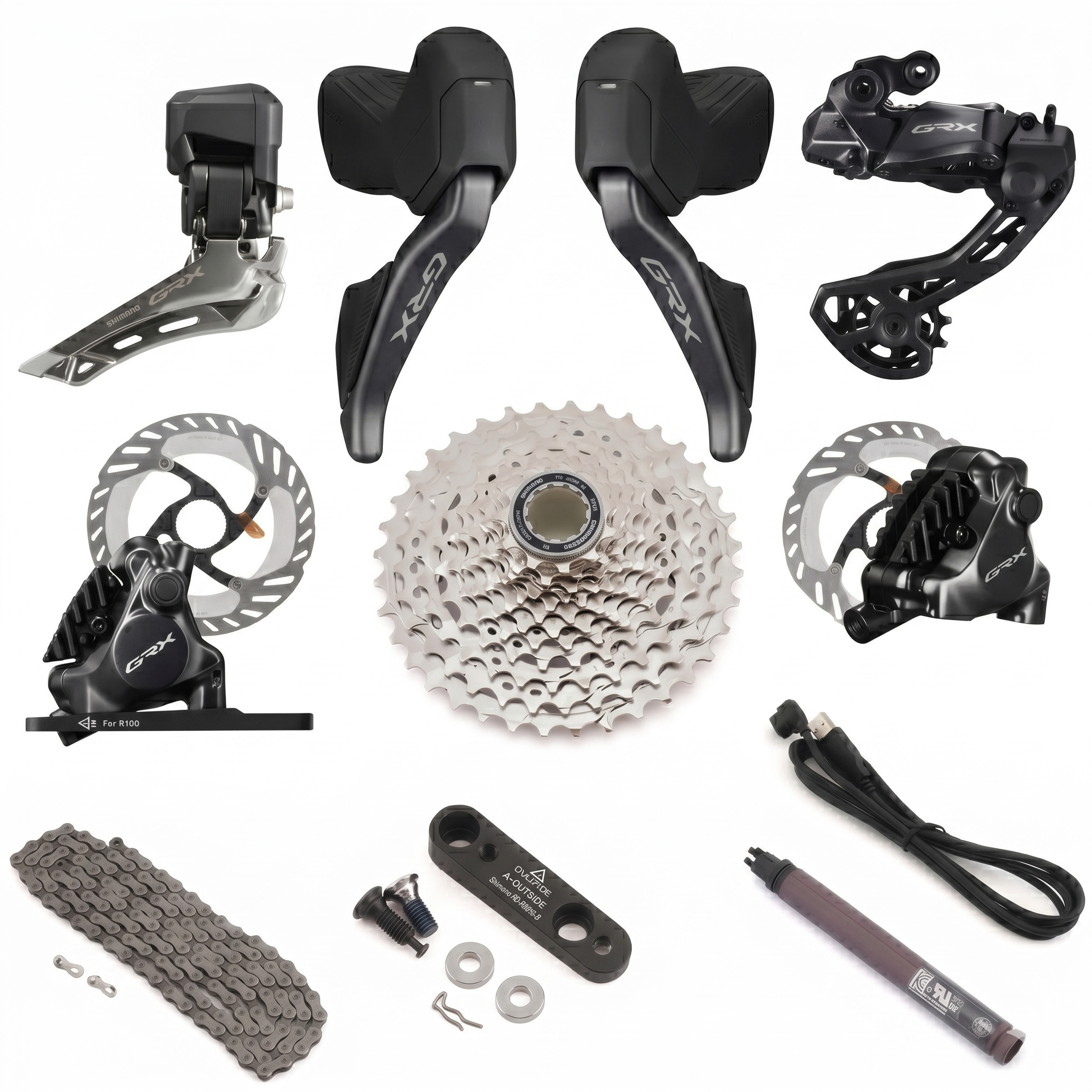 Shimano GRX Di2 12-speed electronic gravel groupset  RX825 